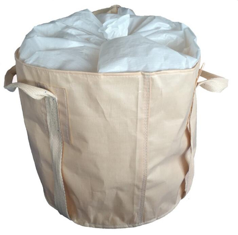 Big Bag Circulaire Beige à Boucles 2 Points avec Vidange