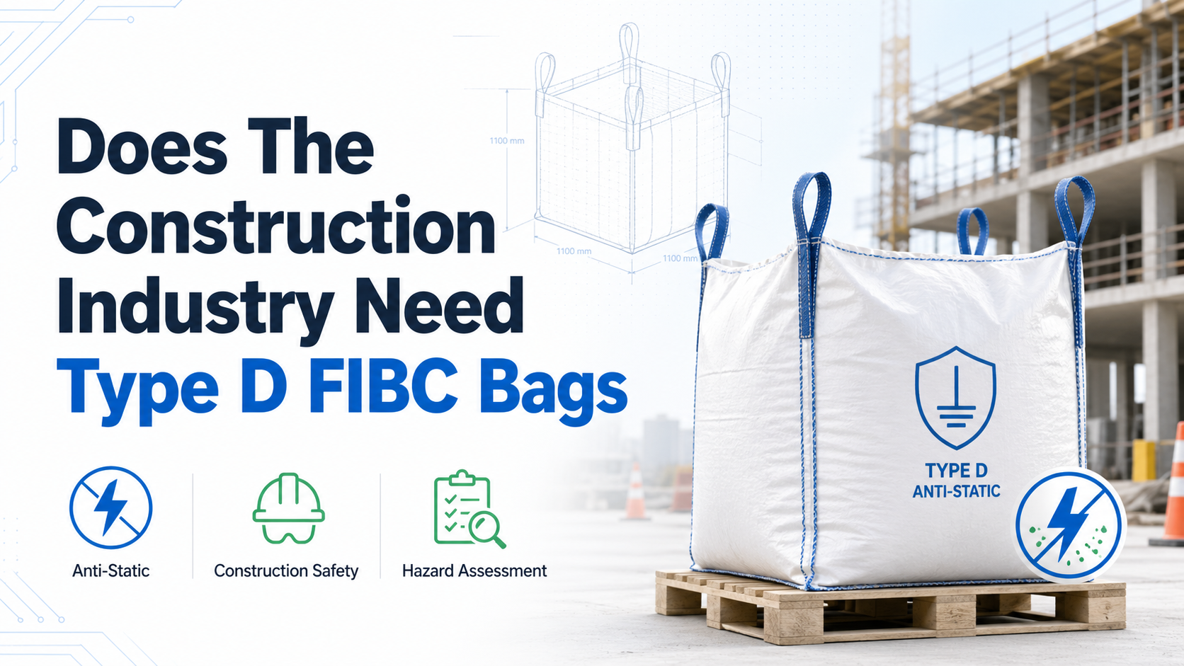 L'industrie de la construction a-t-elle besoin de sacs FIBC de type D ?
