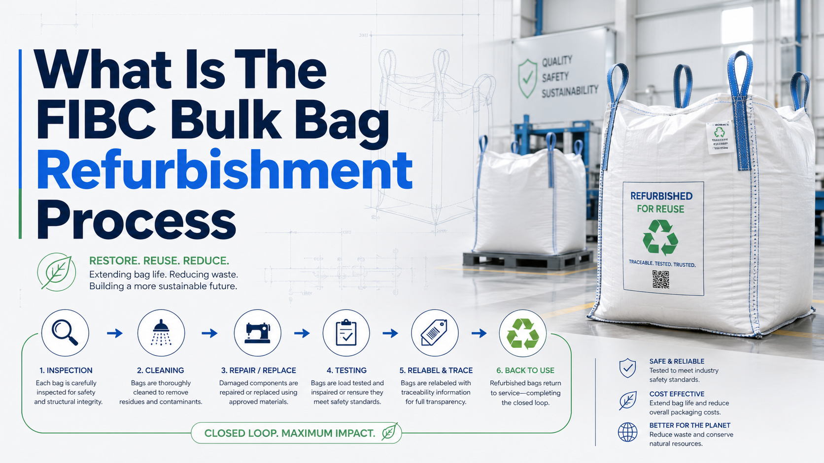 Quel est le processus de remise à neuf des Big Bags FIBC ?