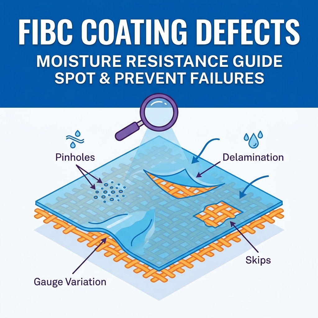 Comment repérer les défauts de revêtement qui réduisent la résistance à l'humidité des FIBC
