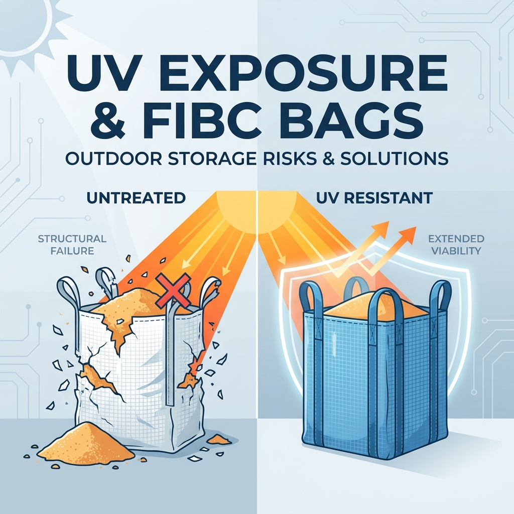 Comment l'exposition aux UV modifie les sacs en vrac tissés en PP dans le stockage extérieur