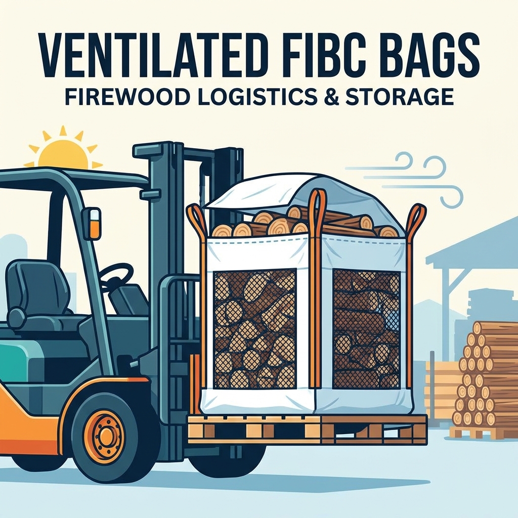 Quand les sacs FIBC ventilés conviennent-ils au stockage du bois de chauffage ?