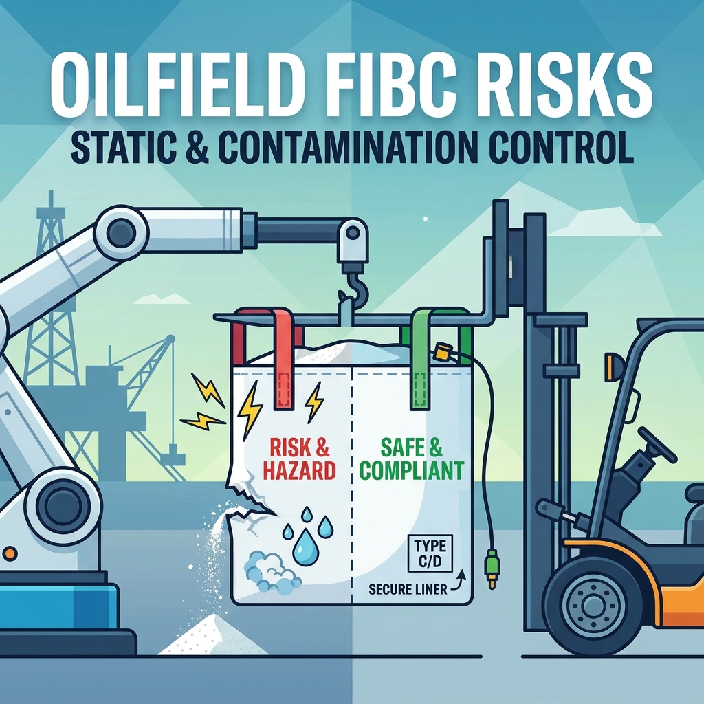 Sacs FIBC pour additifs en poudre pour champs pétrolifères : quels risques de manipulation sont importants ?