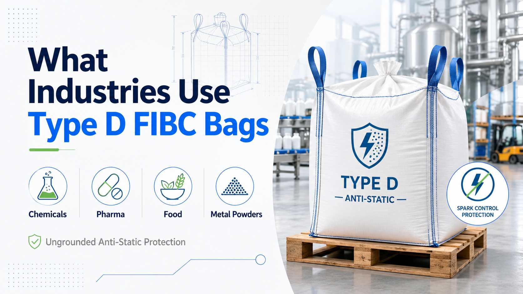 Quelles industries utilisent les sacs FIBC de type D ?